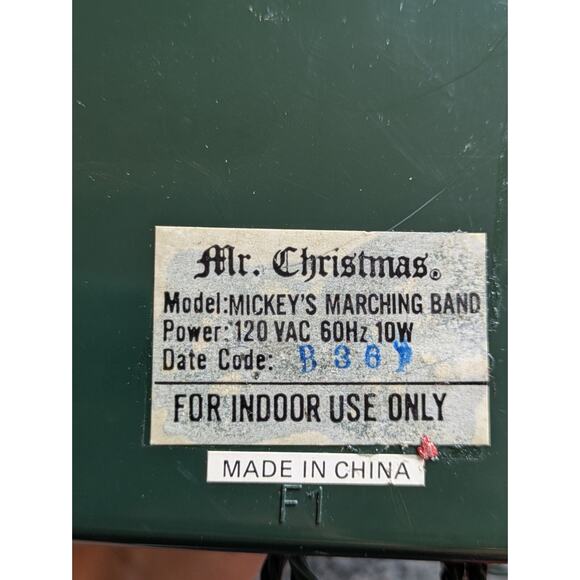 1992 Mr. Christmas Mickey’s Marching Band – 8 Disney Characters Drummers – WORKS - Picture 10 of 11